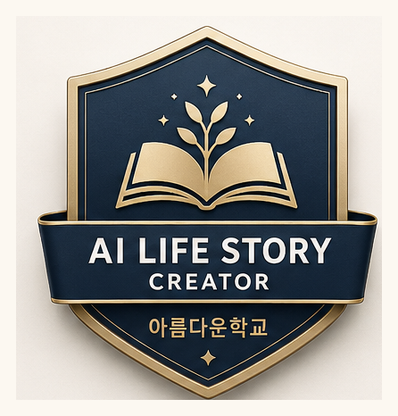 AI 자서전 디지털 배지